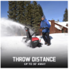 Heavy Duty Corded Snow Blower 21" with LED Light - 2100 RPM, 30ft Throw for Home & Driveway Use