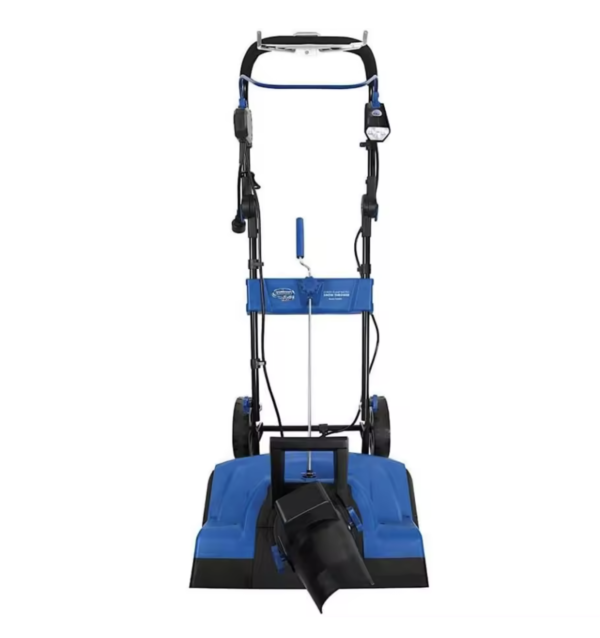 Corded Electric Snow Blower w/ LED Light Chute Cover 21-Inch Clearing Path 15-Amp Motor - Heavy-Duty Blowing Machine for Ice Re